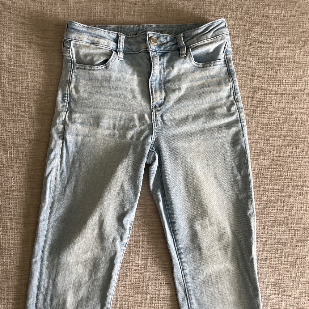 Faded wash jeans